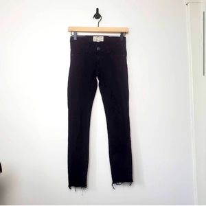 Current/Elliott x Hatch Maternity Stiletto Black Jeans (Size 24)